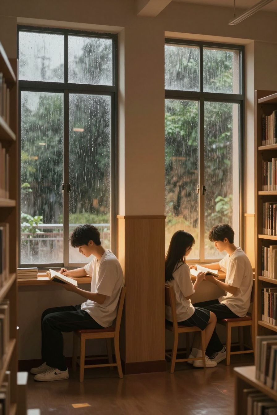 Anime Rainy Library