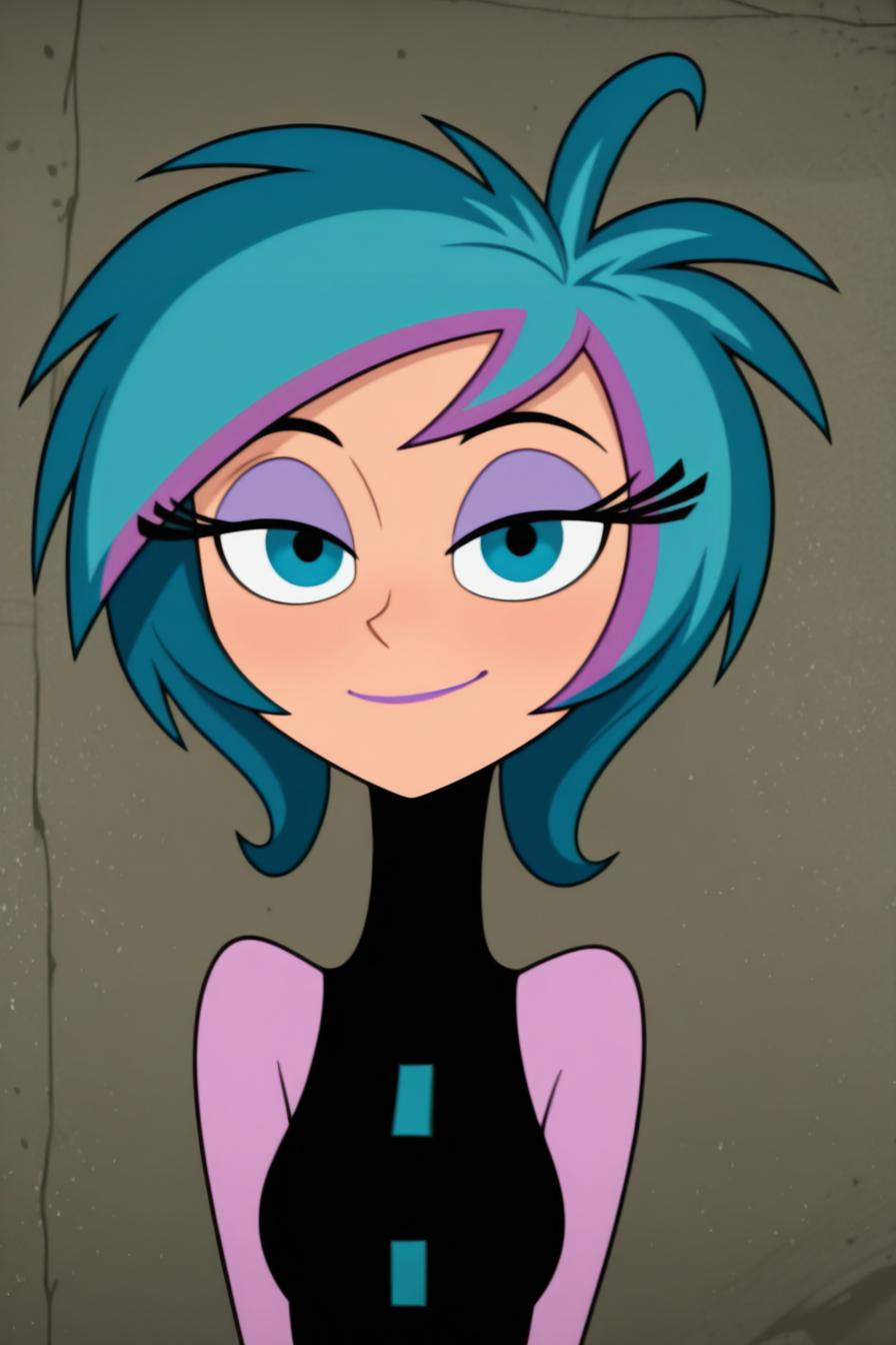 1girl, short hair, lipstick, eyeshadow, makeup, looking at viewer, light smile, portrait, dynamic