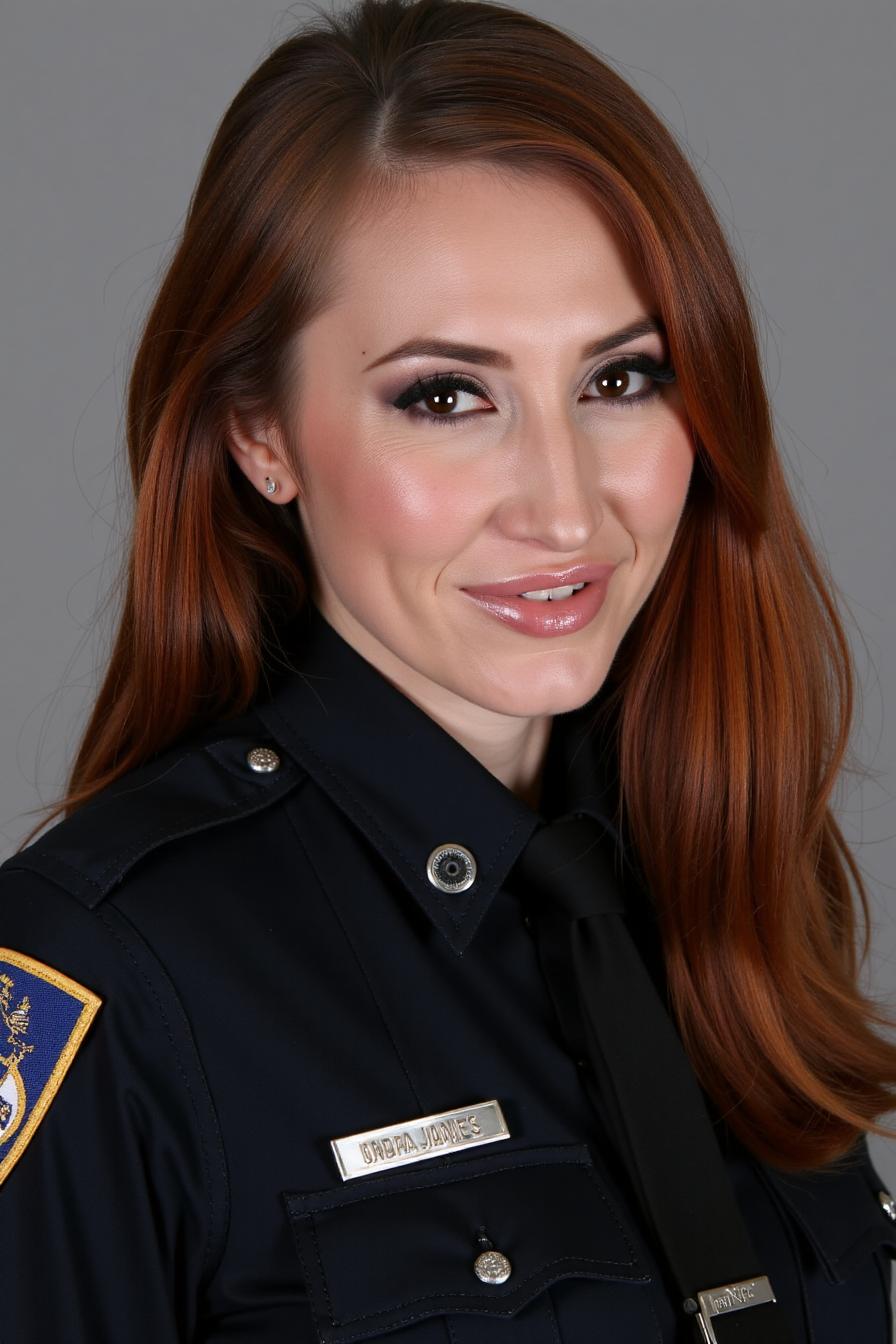 a police officer woman, portrait