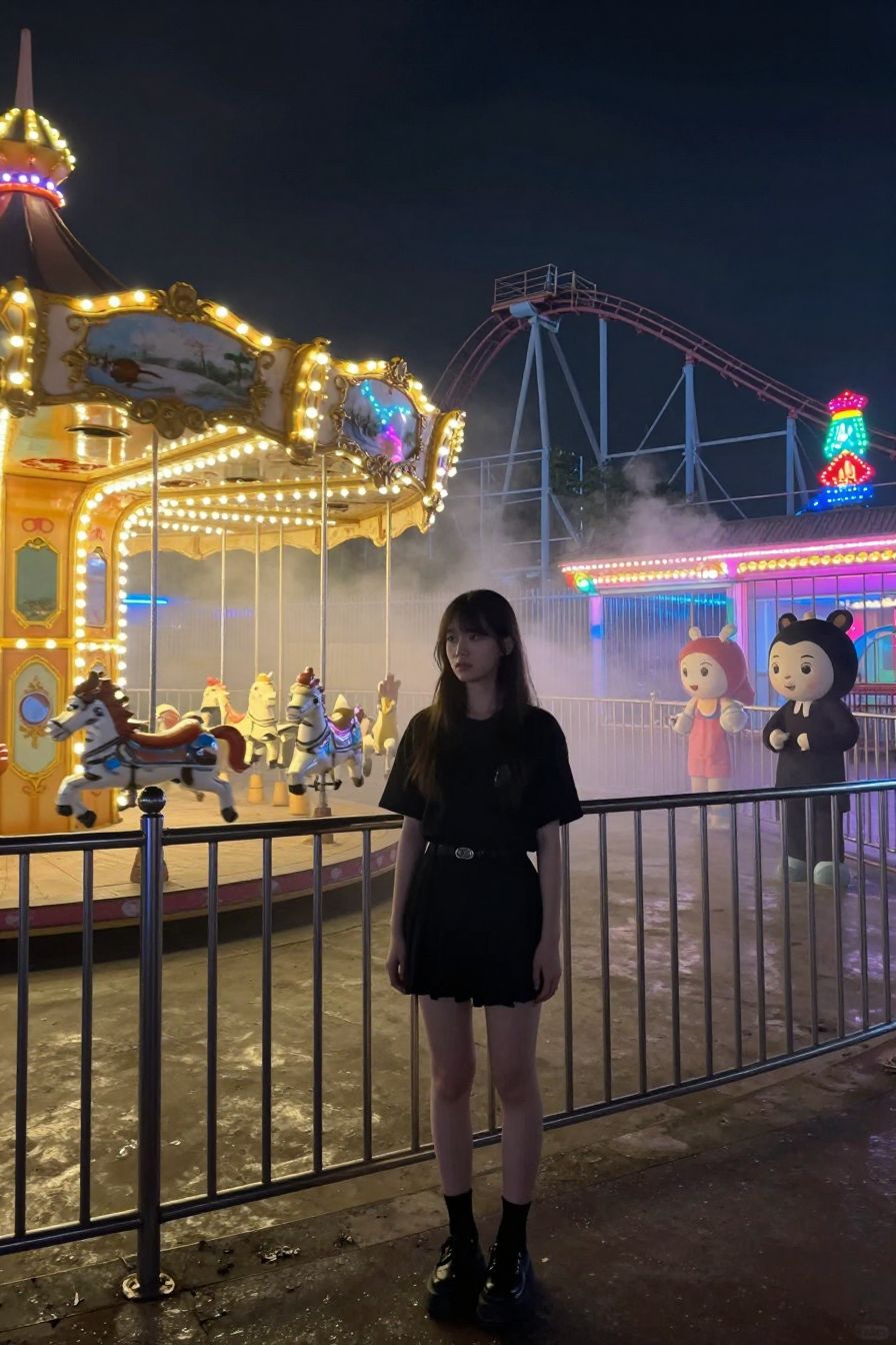 Amusement Park After Dark