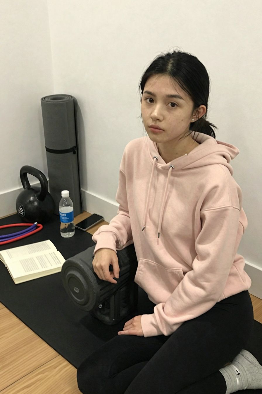 Shy Gym Girl Kimberly
